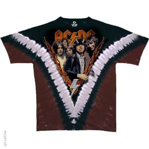  AC/DC Highway to Hell Tie Dye Tshirt, Large Sports 