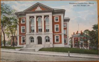 1910 PC Penobscot Court House & Jail  Bangor, Maine ME  