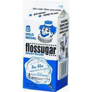 Flossugar (Cotton Candy Sugar), BLUE RASPBERRY FLOSSUGAR 
