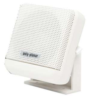 White Poly Planar 10W VHF Extension Speaker W/Surface Mount  