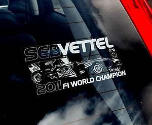 Sebastian Vettel   F1 Car Sticker   Red Bull Formula 1  