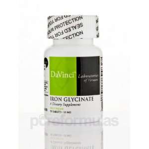  DaVinci Labs Iron Glycinate 10 mg 90 tablets Health 