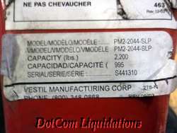 Vestil Super Low Profile 2,200 lb. Capacity Pallet Jack PM2 2044 SLP 