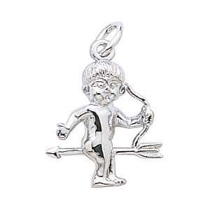  Rembrandt Charms Vasectomy Charm, 14K White Gold Jewelry