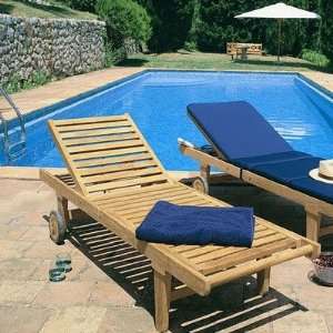  Teak Riviera Deck Chair Patio, Lawn & Garden