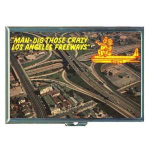  Dig Crazy Los Angeles Freeways ID Holder, Cigarette Case 