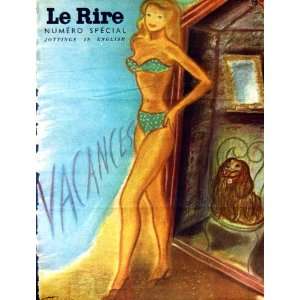 LE RIRE (THE LAUGH) FRENCH HUMOR MAGAZINE LADY BIKINI