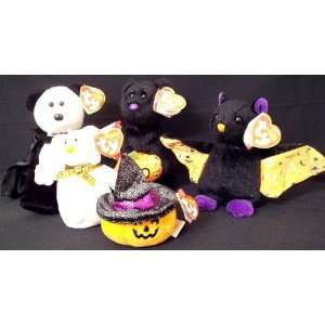    Halloweenie Beanies Set of 5 Halloween Beanie Babies Toys & Games