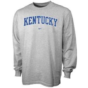 Nike Kentucky Wildcats Ash College Classic Long Sleeve T shirt  