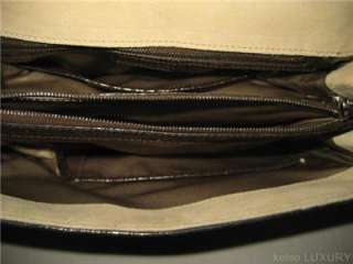 VERSACE Croco Stamp Leather Tote Bag Purse Handbag NEW  