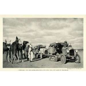  1924 Print Andre Citroen Meharist Camel Arab Sahara Car B2 