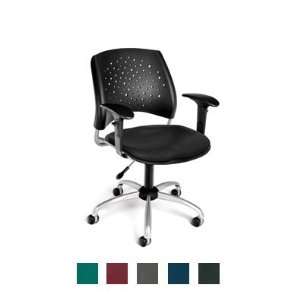  Chair with Vinyl Seat and Armrests (Various Colors) OFM 326 VAM AA3