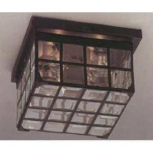   Ceiling Mount Fixture With Glass Pane Design