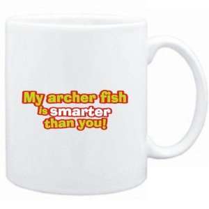 Mug White  My Archer Fish is smarter than you  Animals  
