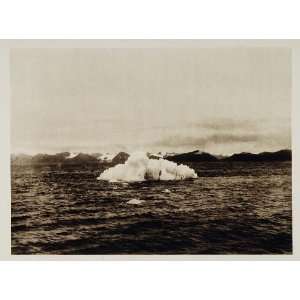  1924 Iceberg Eisberg Spitsbergen Arctic Ocean Print 