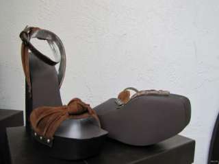 BEBE SHOES sandals platform WEDGES Amadeus TAN 172787  