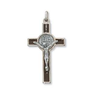  St. Benedict Crucifix   2   Brown/Silver 