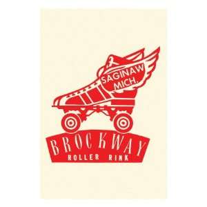  Brockway Roller Rink Premium Poster Print, 12x16
