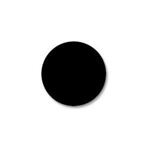  Single Circular Blank Mouse Pad   Black 