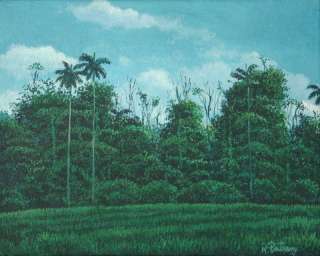 Painting Landscape Cuban Art Latin American Realism Potrony Miniature 