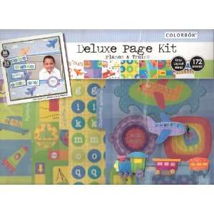   Deluxe Page, Planes and Trains Scrapbooking Kit Arts, Crafts & Sewing