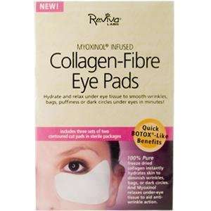 Reviva Labs Eye Care Collagen Fibre Eye Pads with Myoxinol 3 pairs 