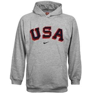 Nike USA Olympic Team Olympics Preschool Ash Logo Hoody Sweatshirt 