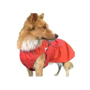  Dog Raincoat by Hurtta   Red Size 16 length x 25 28 