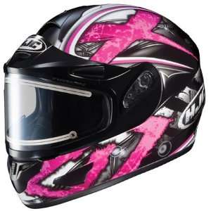  HJC CL 16 Shock Electric Snowmobile Helmet Pink MC8 