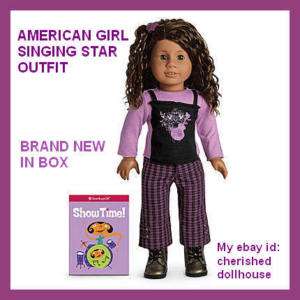 NEW AMERICAN GIRL DOLLS SINGING STAR OUTFIT & BOOK SET 4 KANANI MIA 
