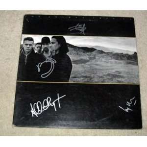  U2 signed AUTOGRAPHED Joshua tree RECORD *proof 