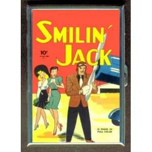 SMILIN JACK 1940s COMIC BOOK ID Holder, Cigarette Case or 