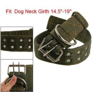  Como Dual Pin Buckle Army Green Nylon Fabric Pet Dog Leash 