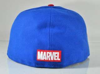CAPTAIN AMERICA NEW ERA MATERIALIZE BLUE 59FIFTY FITTED CAP  
