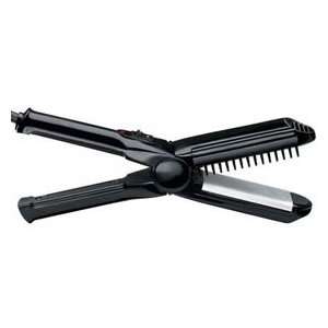   heat 1 3/8 gold straightening flat iron with comb dual volt Beauty