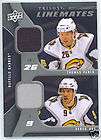 09 10 trilogy thomas vanek derek roy dual jersey returns