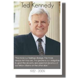  Senator Ted Kennedy 1932   2009 Classroom Poster Office 