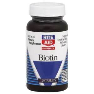  Rite Aid Biotin, 120 ea