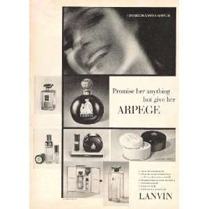  Arpege Lanvin Perfume, Powder and Spray 1965 Original 