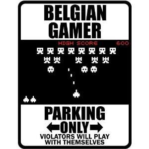   Only ( Invaders Tribute   80S Game)  Belgium Parking Sign Country