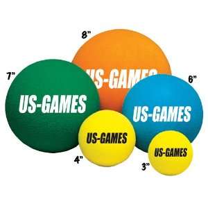 US Games Uncoated Economy Foam Balls 3   Playground Equipment  