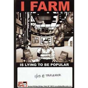  I Farm Go Kart Original Promo Poster punk