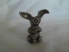 ampersand pewter figurine laughing rabbit usa bunny euc vintage huge