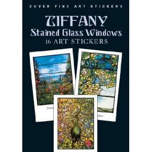  Tiffany Stained Glass Windows Art Sticker Set   16 