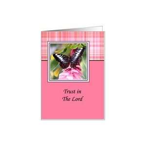  Religious Butterfly   Trust in The Lord Card Health 