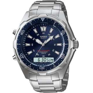 Casio Mens AMW320RD 2A Sport Alarm Ana Digi Blue Dive Watch  