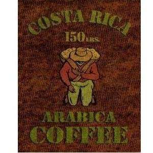   Costa Rica Arabica   Artist Coffee Bags   Poster Size 8 X 10 inches