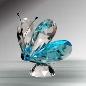 Artistik Kreations   Crystal Blue Butterfly Everything 