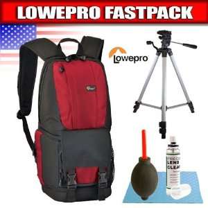  Lowepro Fastpack 100 Camera Bag (Red) + Photo / Video 