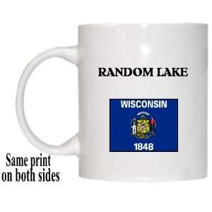  US State Flag   RANDOM LAKE, Wisconsin (WI) Mug 